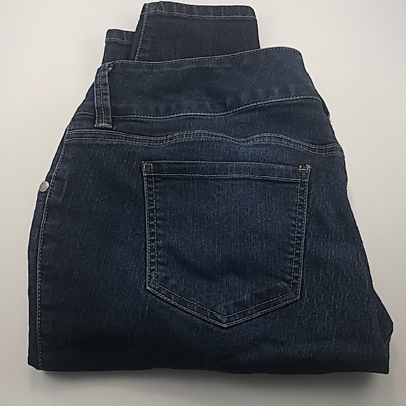 Torrid 3 Button Zipper Closure Blue Jeggings - Picture 2 of 8